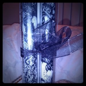 Pier 1 Lace Taper Candle